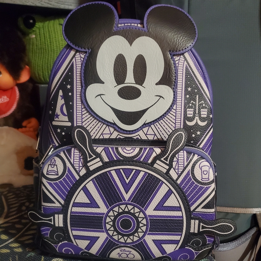 BNWT Loungefly Mickeys Centennial 100 Edition Glow In The Dark mini Backpack